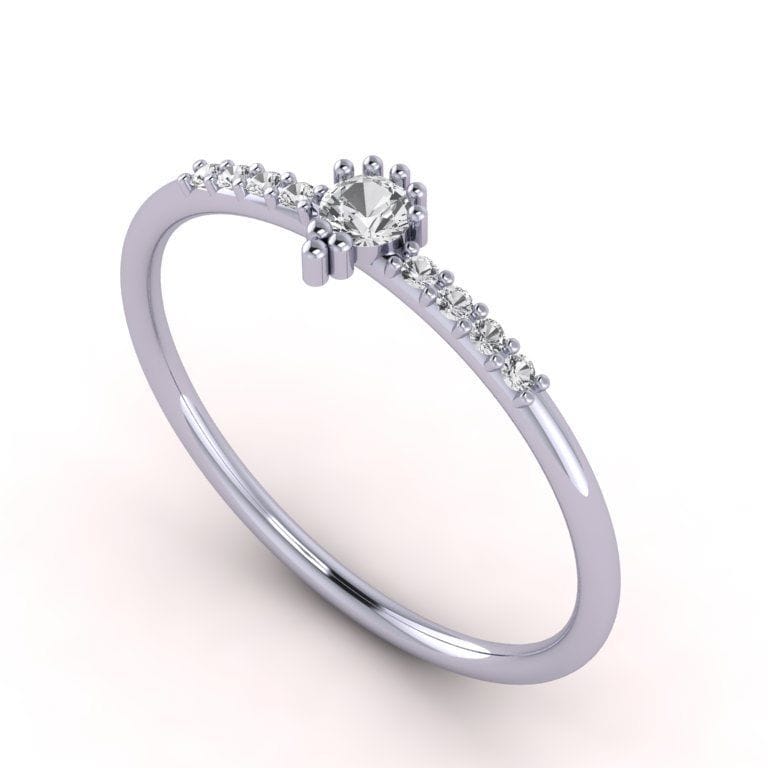 Classic Wish Diamond Ring For Ladies