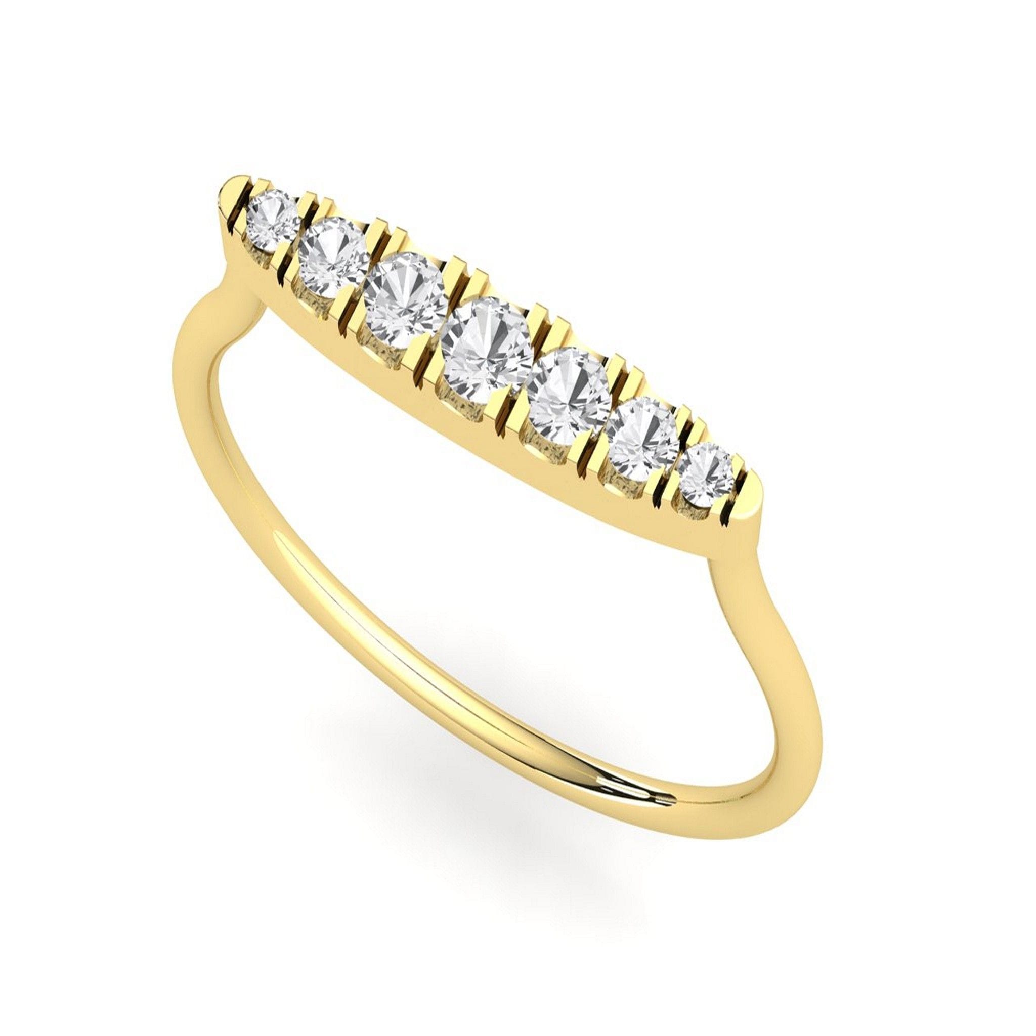 Boat Style Diamond Ring