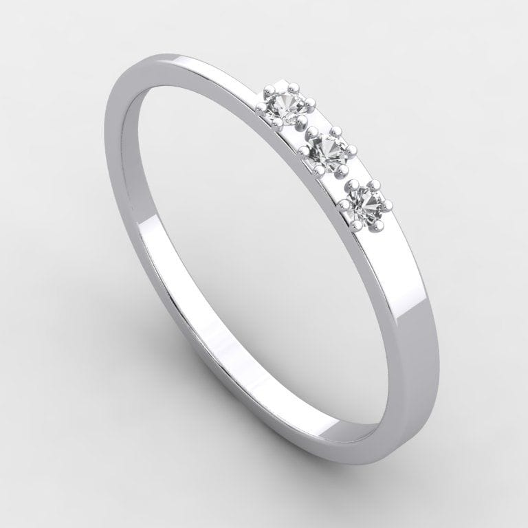 Three Diamonds Stylish Band