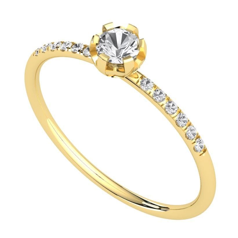 Big Diamond Minimalist Ring