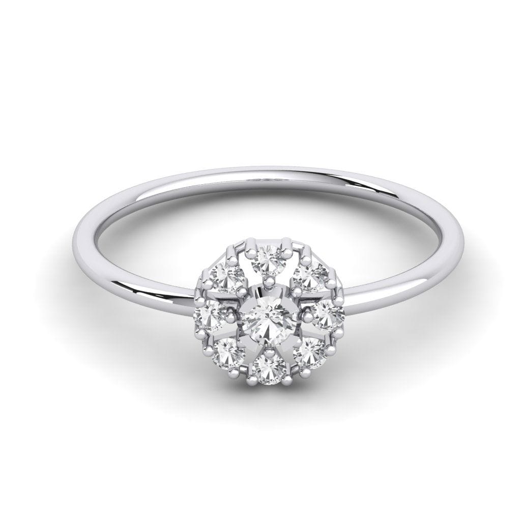 Triangle Mini Diamonds Ring
