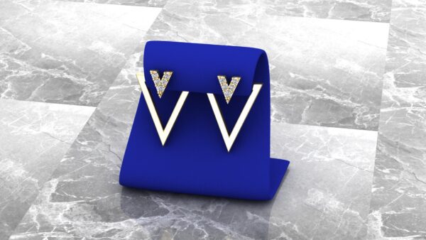 Double Sided triangle earring